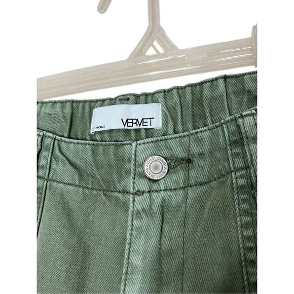 Vervet Green Straight Leg Raw‎ Hem Pants Size 28 - Picture 7 of 9
